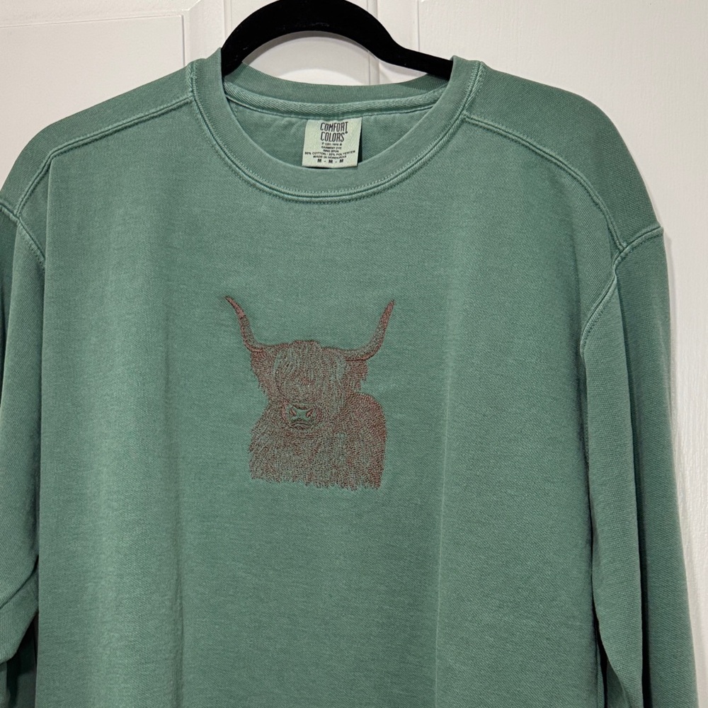 Comfort Colors Sage Green Crewneck Sweater